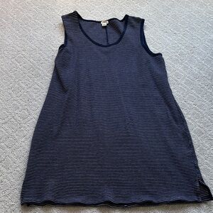 J. Crew Navy and white Striped dress